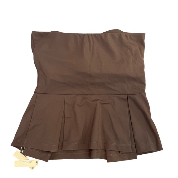 OGL Move Strapless Peplum Active Top Brown NWT Size Small - Picture 5 of 8